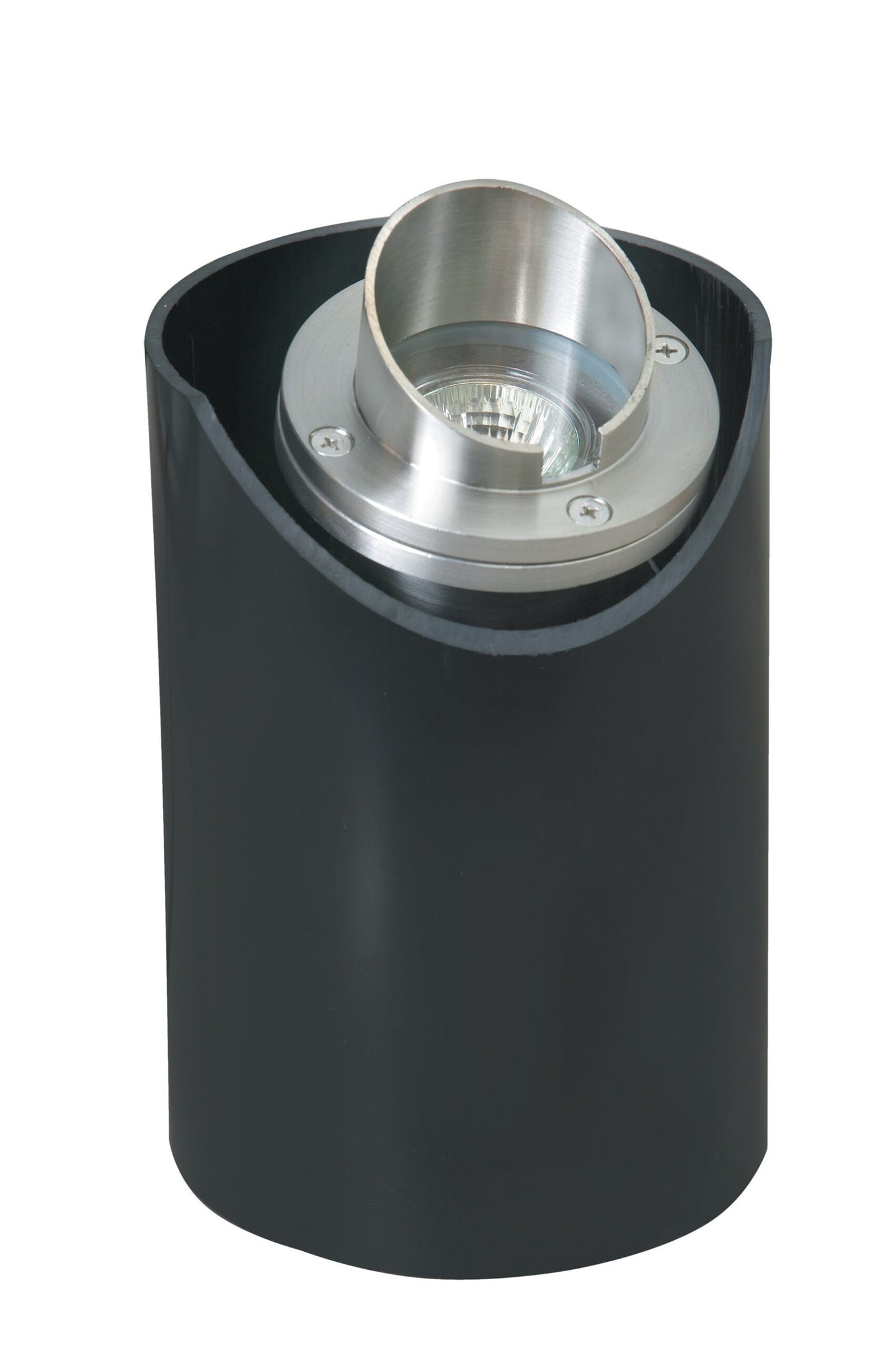 Stainless Steel Adjustable Hooded Well Light, 316 Marine Grade Stainless Steel, No Lamp — view 1