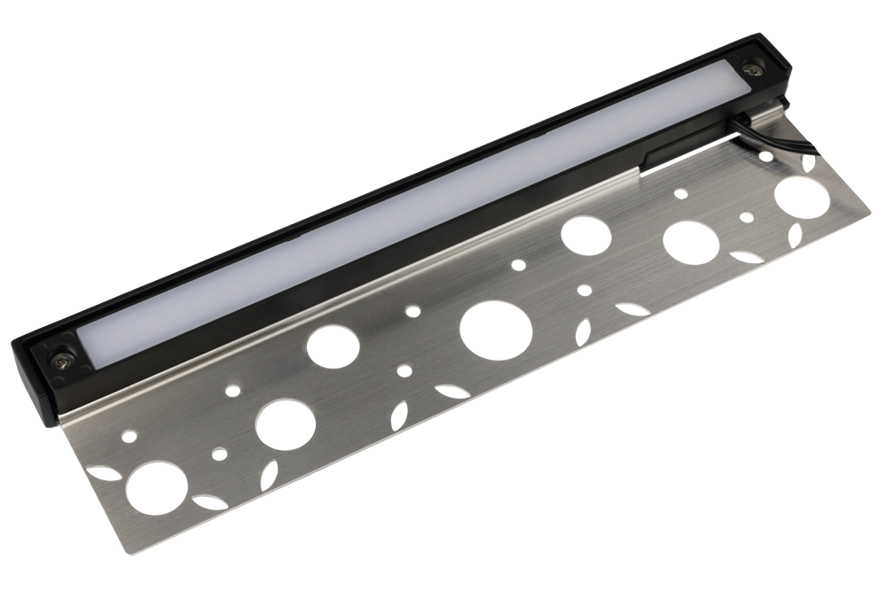 Aluminum 12" Large Rail Light 2700K/3000K Color Temp, Black, Integrated LED — view 1