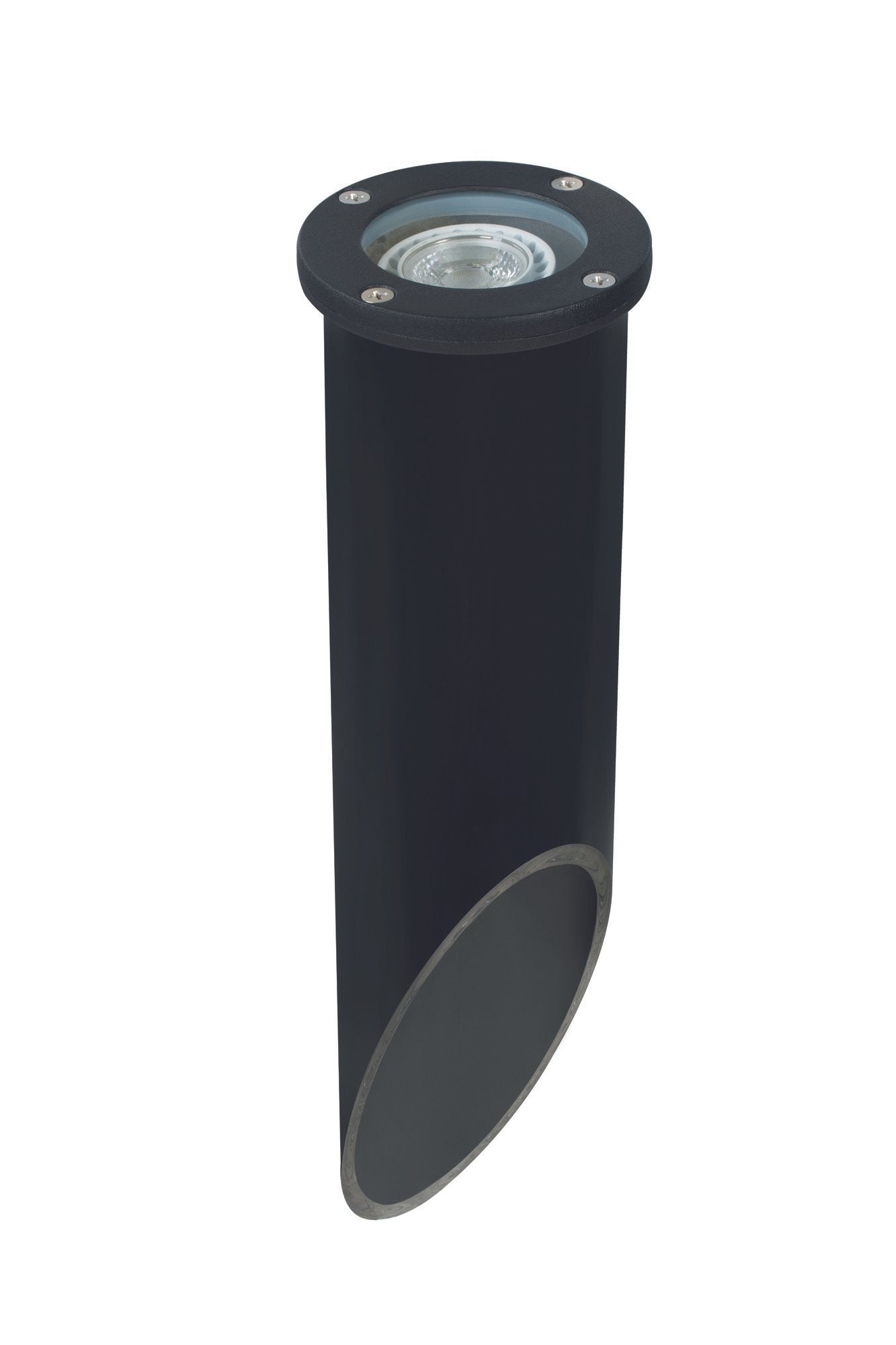 Composite Lensed Well Light, with PVC, Black, No Lamp — view 1