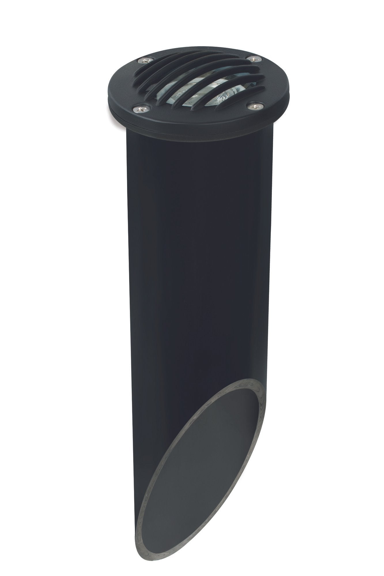 Composite Louvered Well Light, with PVC, Black, No Lamp — view 1