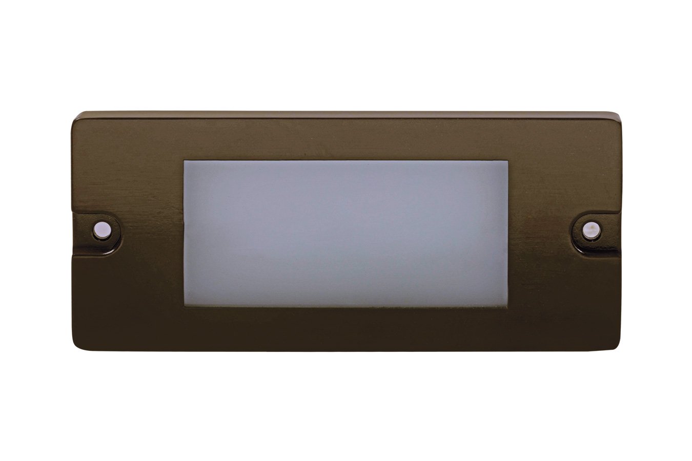 Aluminum 5½” Small Lensed Backless Box, Step Light, Bronze, 2.5W Integrated LED — view 1