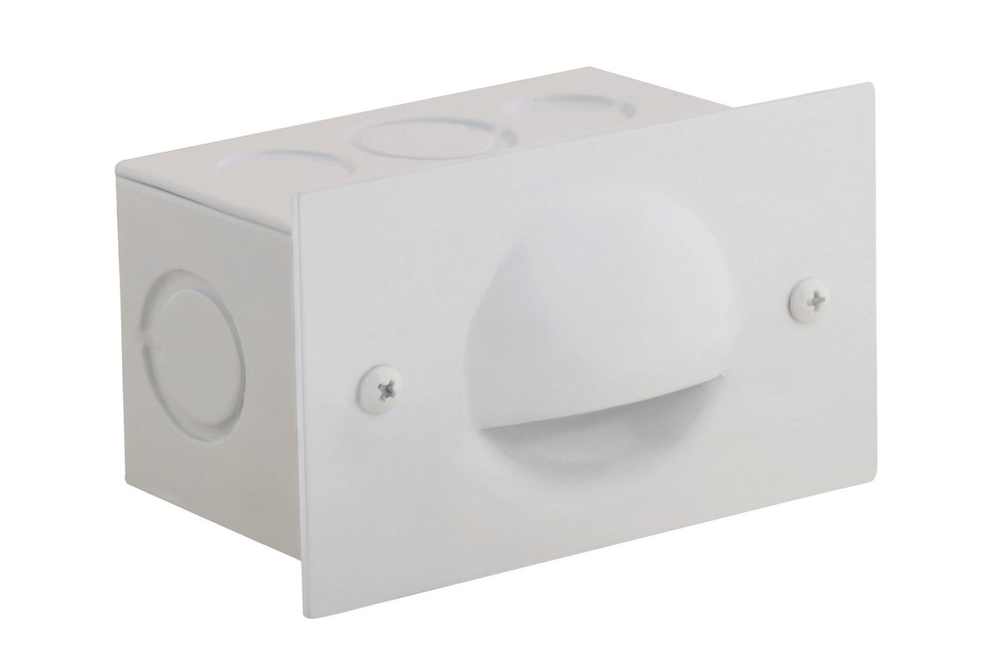 Aluminum Half-Moon Step Light, White, No Lamp — view 1