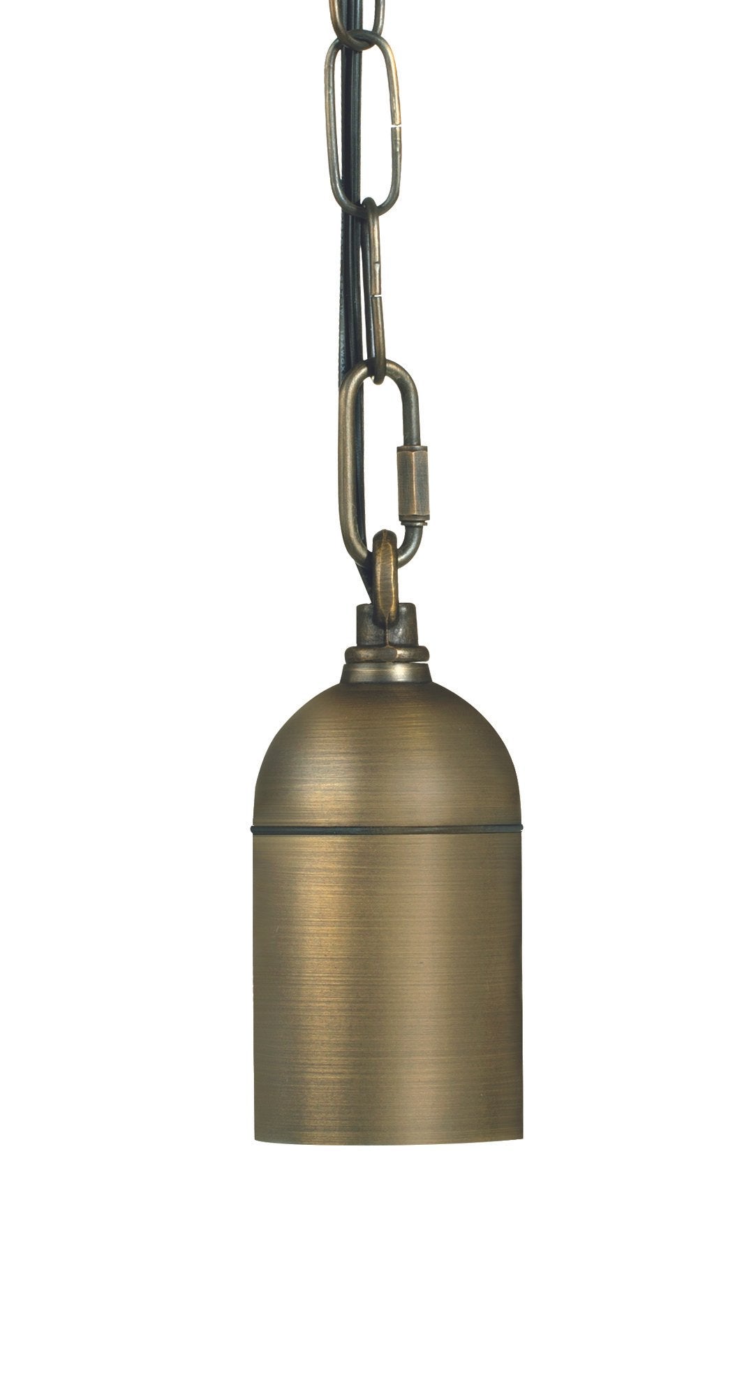 Brass Hanging Light, 2.5"H, Antique Bronze, No Lamp — view 1