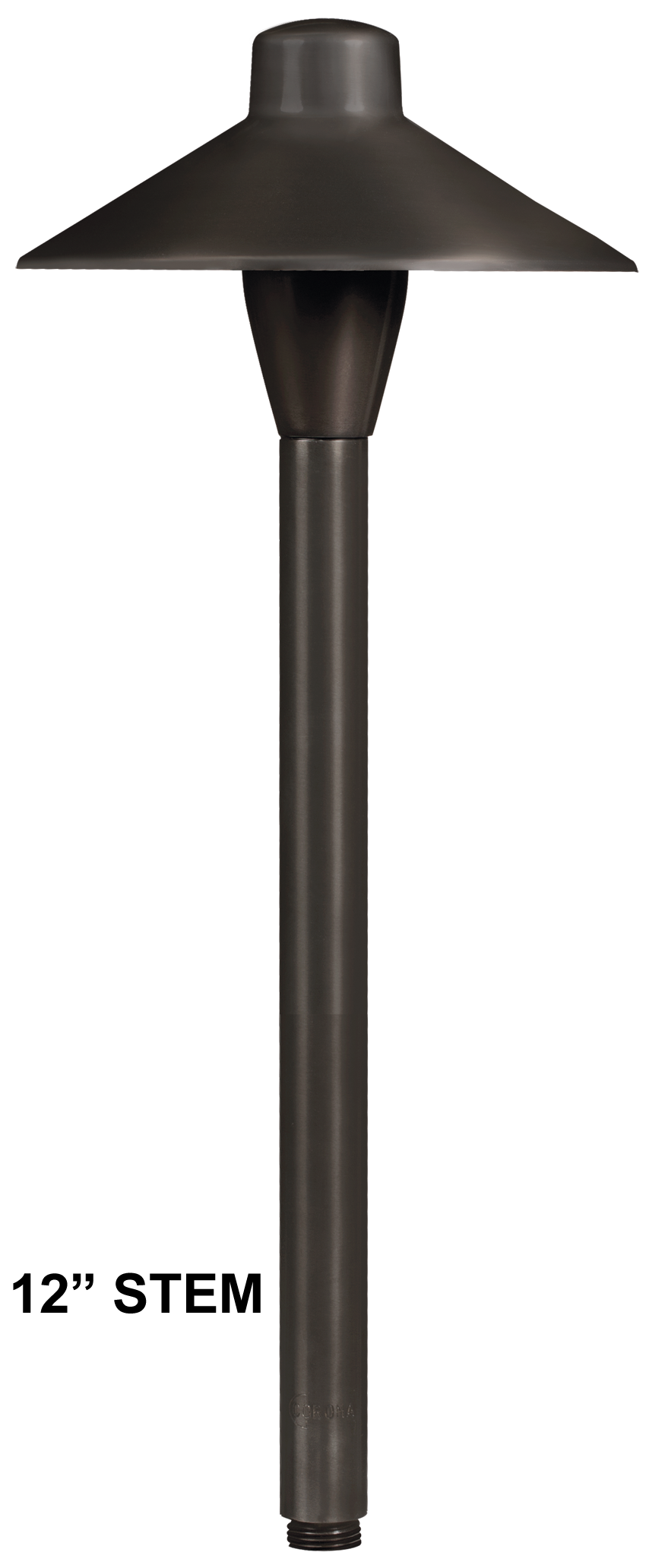 Brass RGB-WW Bluetooth 12" Umbrella Area Light, Gun Metal, 1W-5W LED — view 1