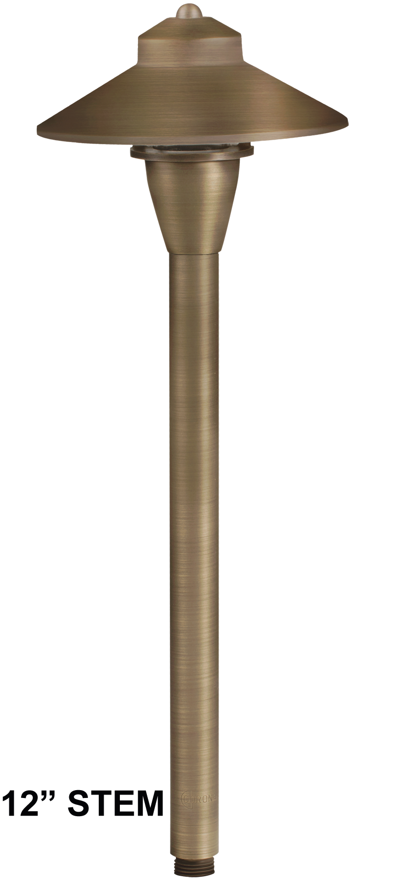 Brass RGB-WW Bluetooth 12" Umbrella Area Light, Antique Bronze, 1W-5W LED — view 1