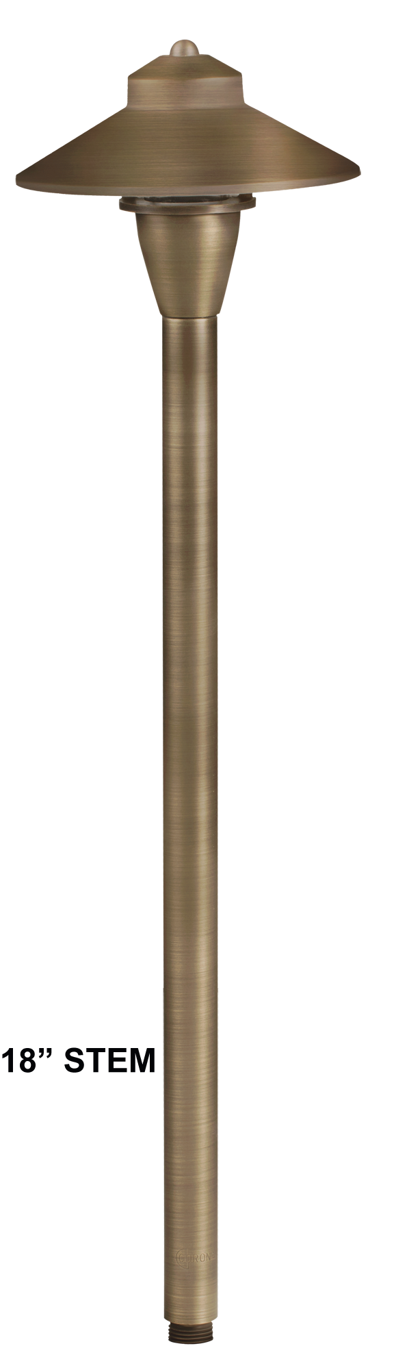 Brass RGB-WW Bluetooth 18" Umbrella Area Light, Antique Bronze, 1W-5W LED — view 1