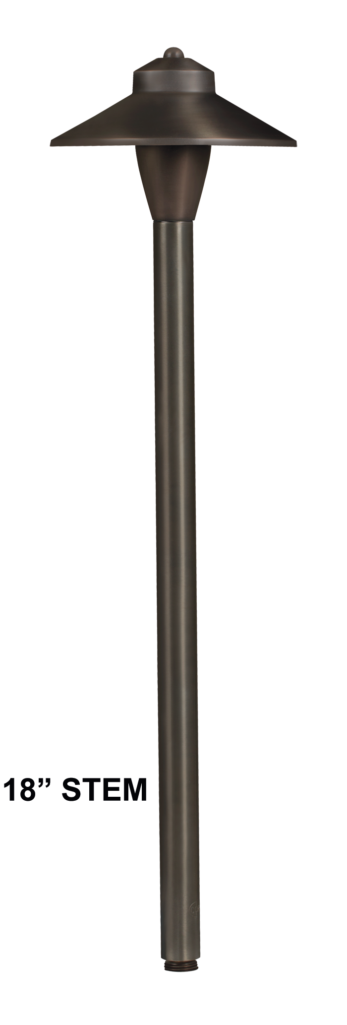 Brass RGB-WW Bluetooth 18" Umbrella Area Light, Gun Metal, 1W-5W LED — view 1