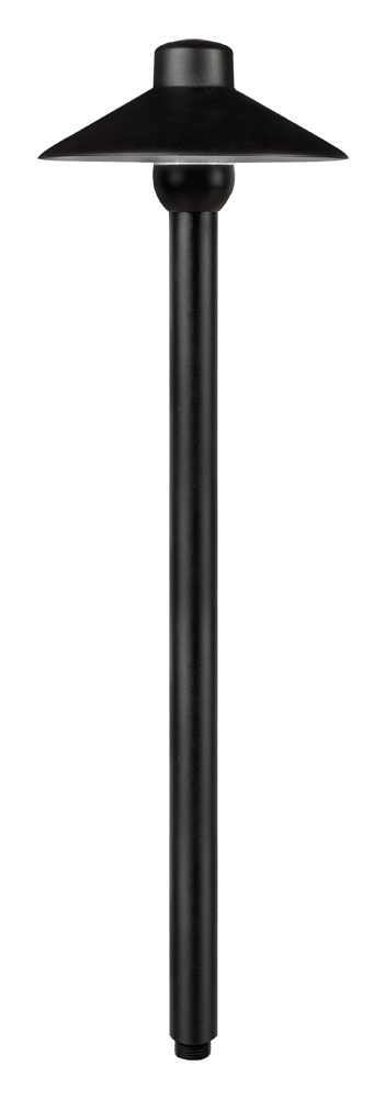 Brass Umbrella 18" Stem, Black, No Lamp — view 1
