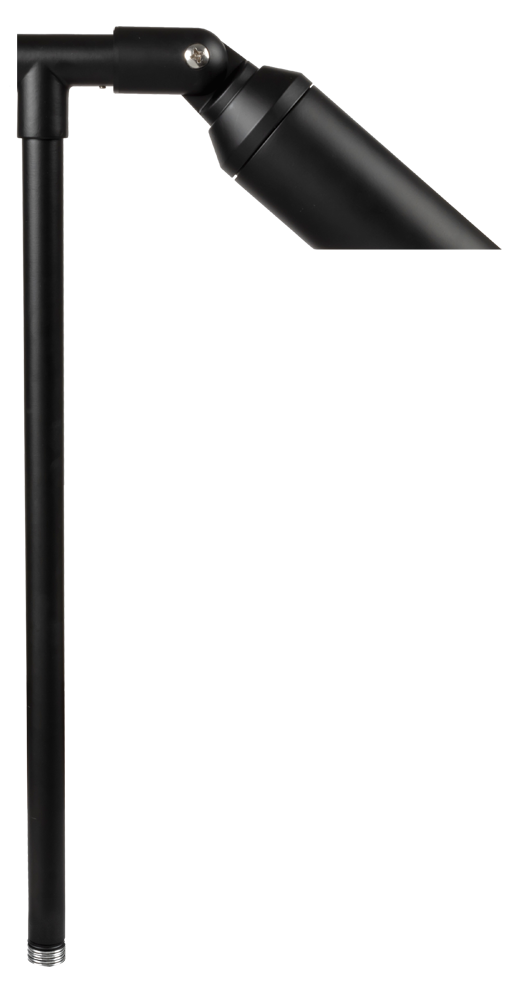 Aluminum Single Head, 24" Stem, Black, No Lamp — view 1