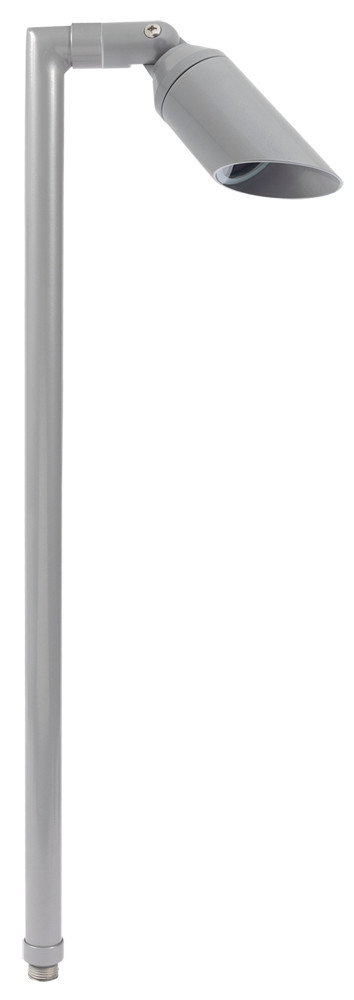 Aluminum Single Head, 24" Stem, Silver Plated, No Lamp — view 1