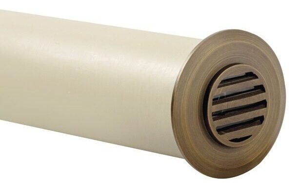 Brass Louvered Light, Antique Bronze, 3W Integrated LED — view 1