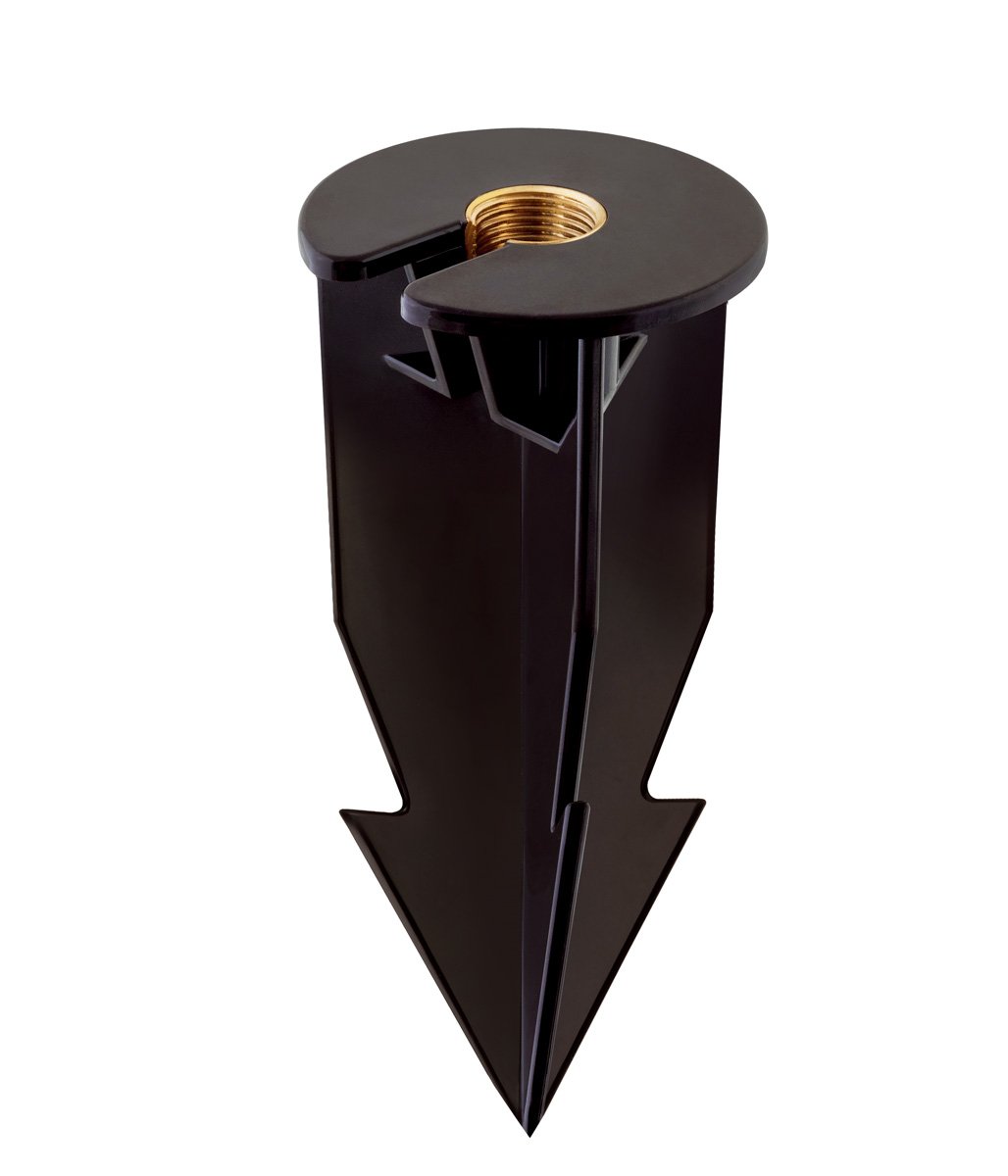 Slotted Brass 8¾"H x 3" Spike, ½" Brass NPT, Bronze — view 1