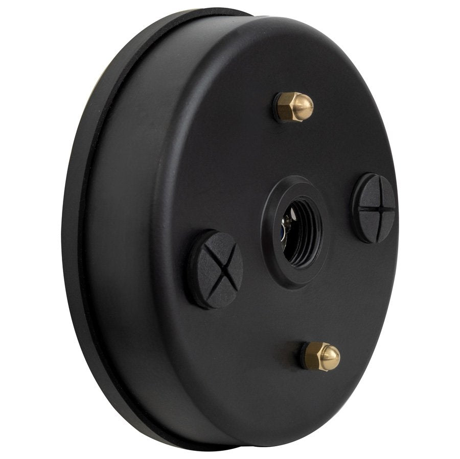 Aluminum 5" Canopy, 3X ½" NPT, Black — view 1