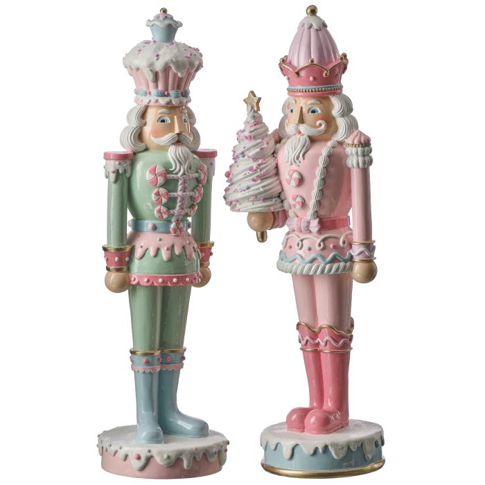 18" Resin Dessert Toy Soldier - Set Of 2