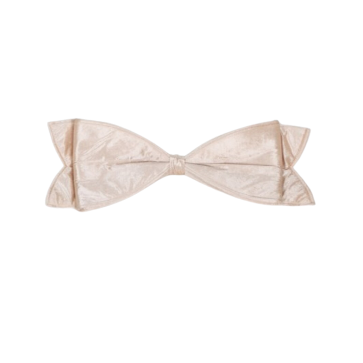 16" Outdoor Velvet Bow Tie Bow - Champagne - UV Treated Champagne- 16" — view 1