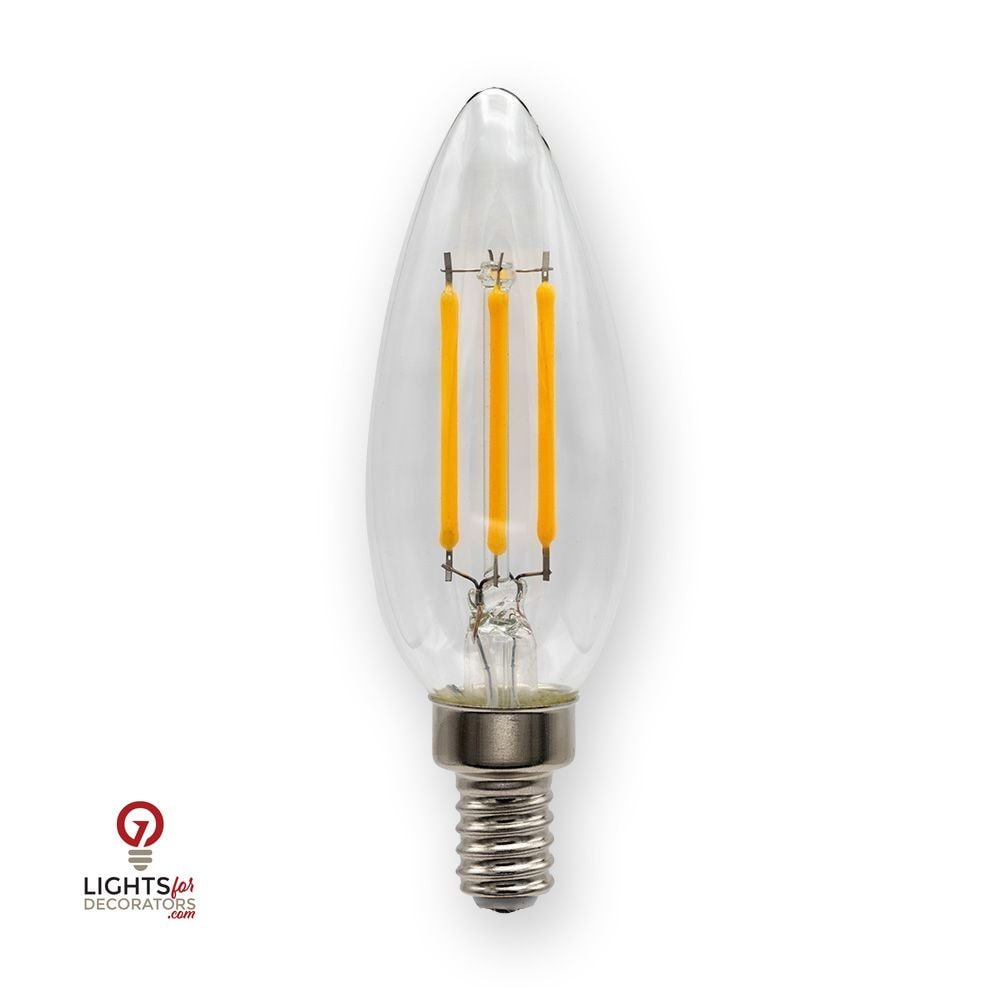 2 Watt Emeryallen LED Torpedo Shaped B10 (E12 Base) 120V Lamp