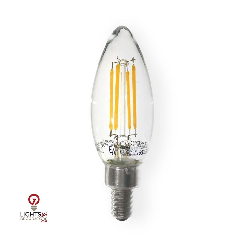 5 Watt Emeryallen LED Torpedo Shaped B10 (E12 Base) 120V Lamp