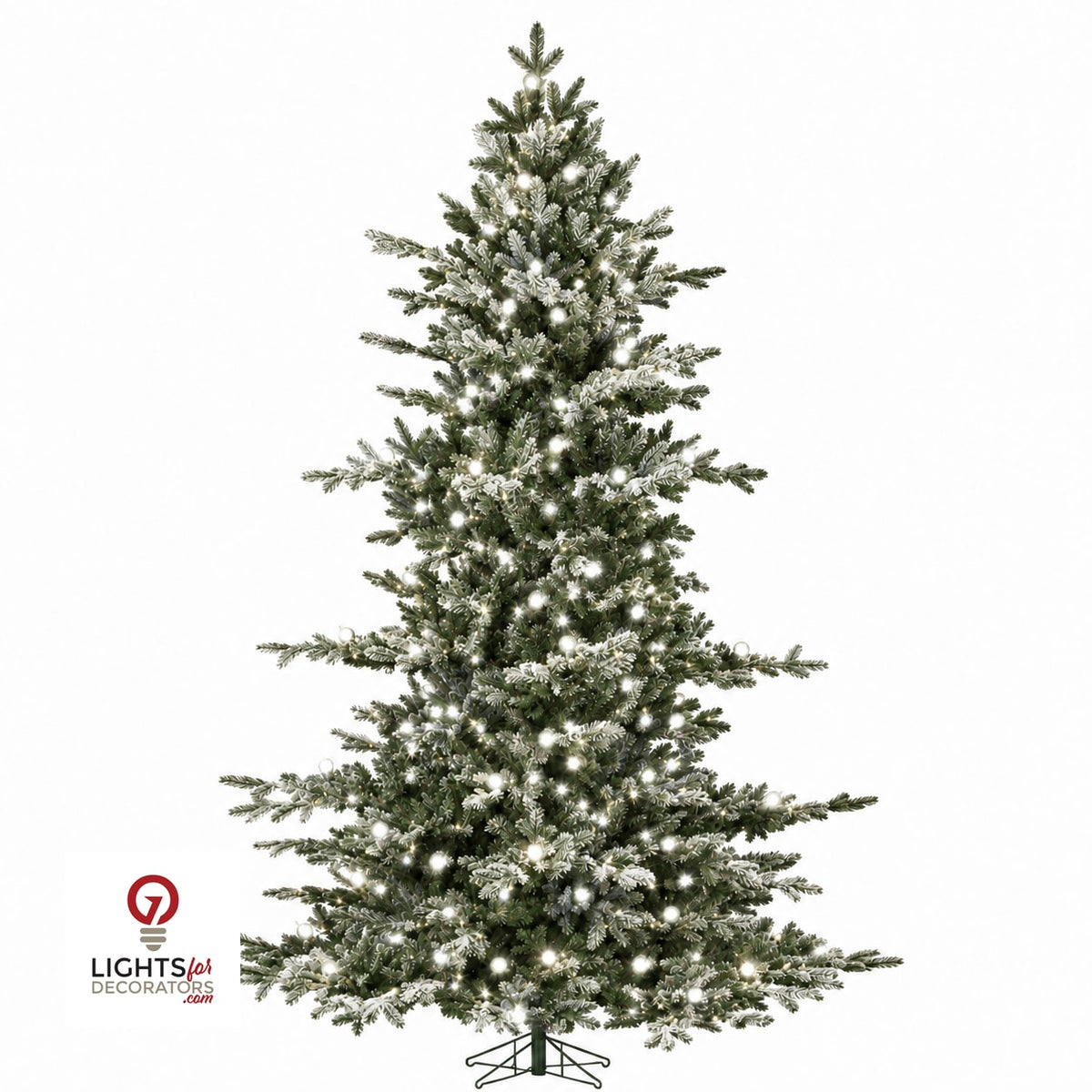 9' x 76" Candied Spruce Christmas Tree - 1,100 Warm White LED Lights + 112 G40 — view 7