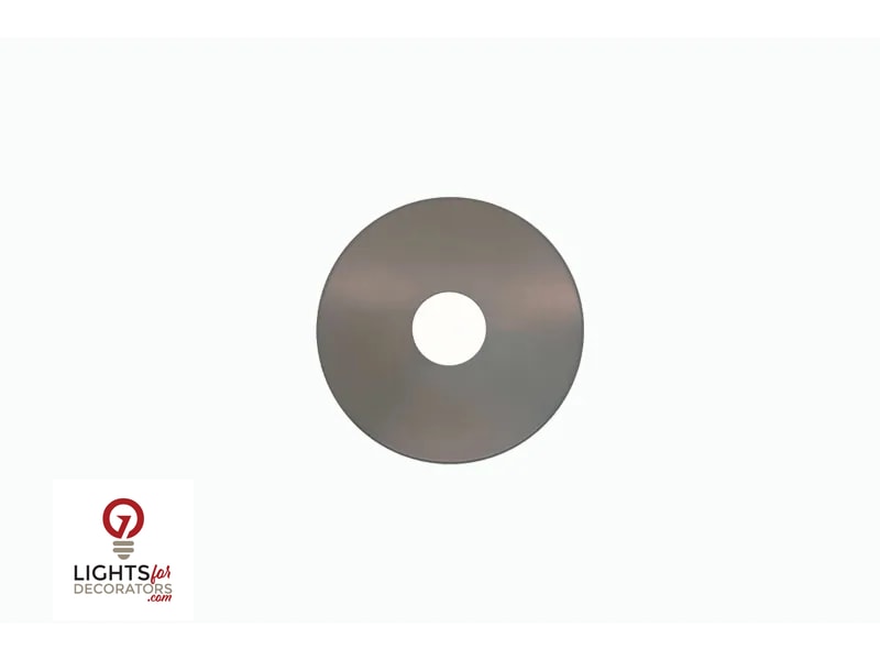 Lumien Micro Ground Cover Plate - 10" Round - Antique Brass — view 2