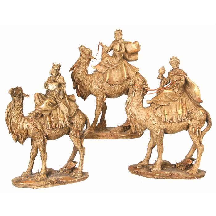 Three Kings on Camels - 13" - Set of 3 — view 1