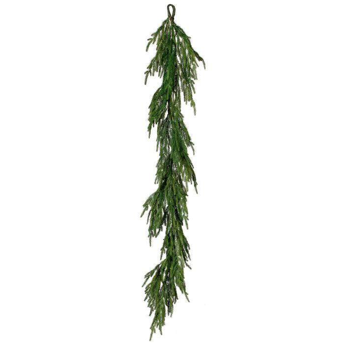 60" Thin Natural Touch Norfolk Pine Garland - Unlit 60" (Thin)- Unlit — view 1