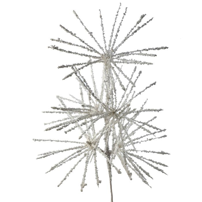 33" Long Needle Snow Burst Spray — view 1