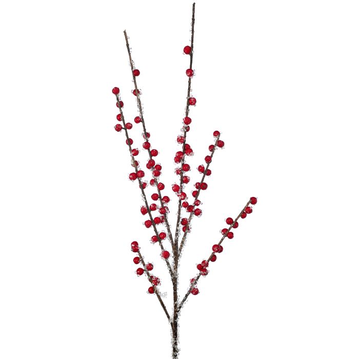 33" Iced English Country Waterproof Berry Spray - Red Red — view 1