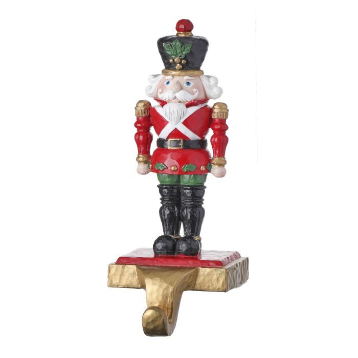 Soldier Nutcracker Stocking Holder - 9.65" — view 1