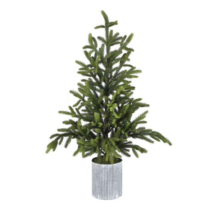 44" Natural Touch Norway Spruce Potted Tree 48" — view 1