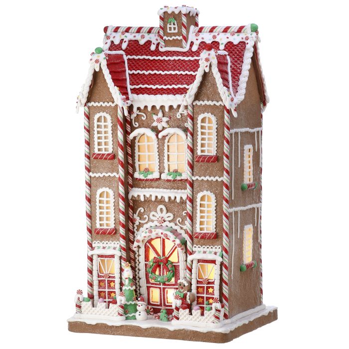 Candy Tudor Lighted House - 24" - LED Battery Timer — view 1