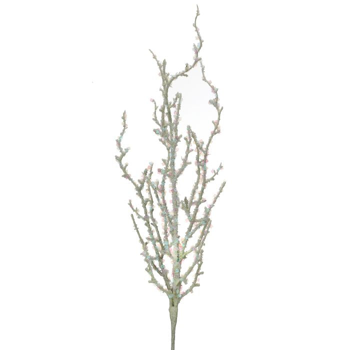 32" Iced Sequin Bead Spray - White White — view 1