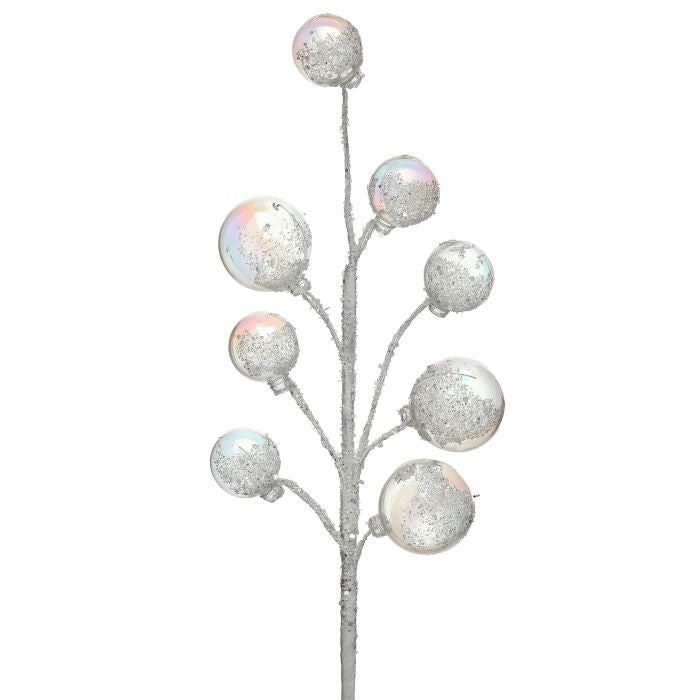 14" Iridescent Bubble Spray w/Snow - Iridescent/Cobalt — view 1