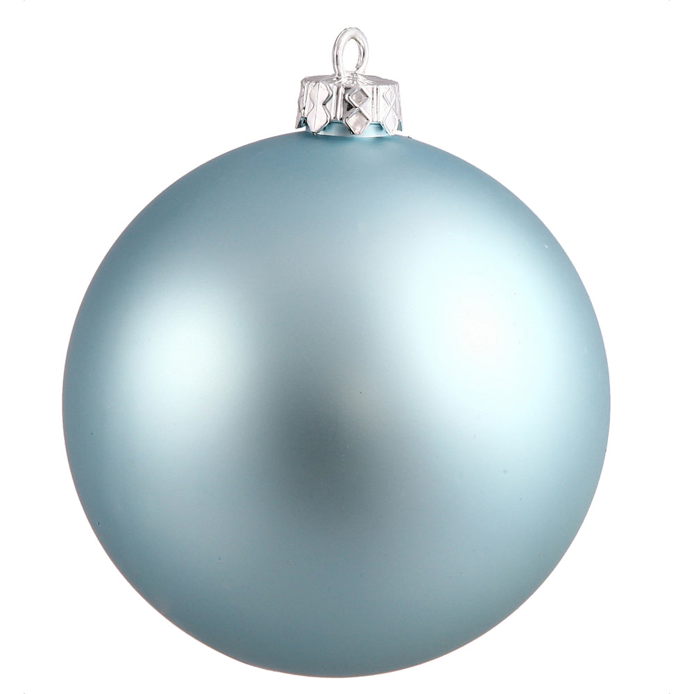 4" Shatterproof Ball Ornament - Baby Blue - Matte - UV Treated 8" (Single)- Matte (UV) — view 3