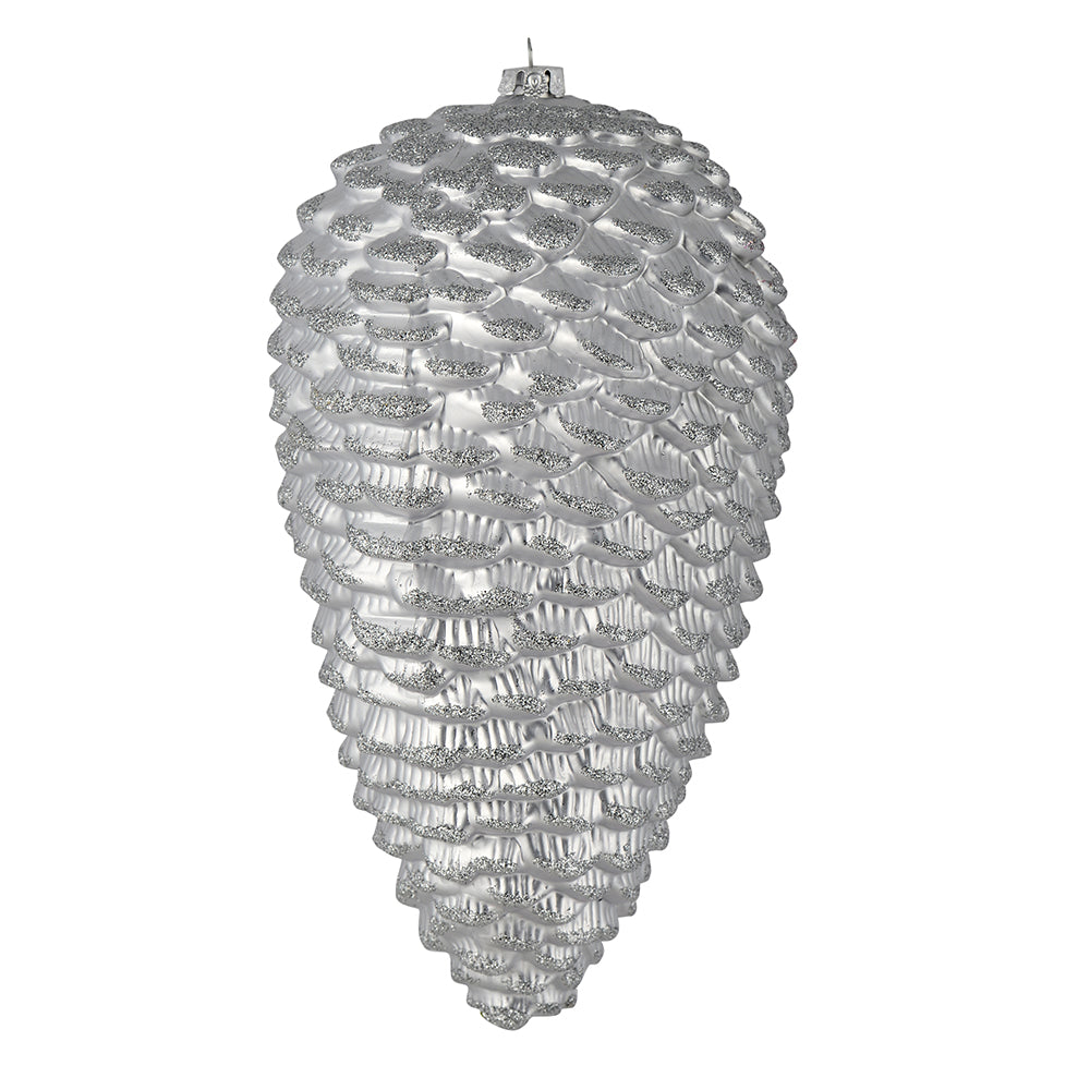7" Matte Glitter Pinecone Ornament — view 10