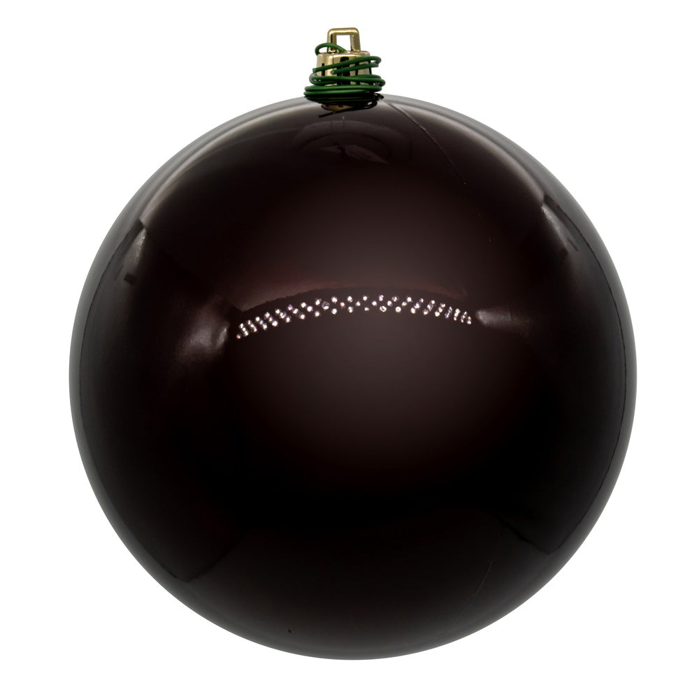 4" Shatterproof Ball Ornament - Burgundy - Matte - UV Treated 8" (Single)- Pearl (UV) — view 2
