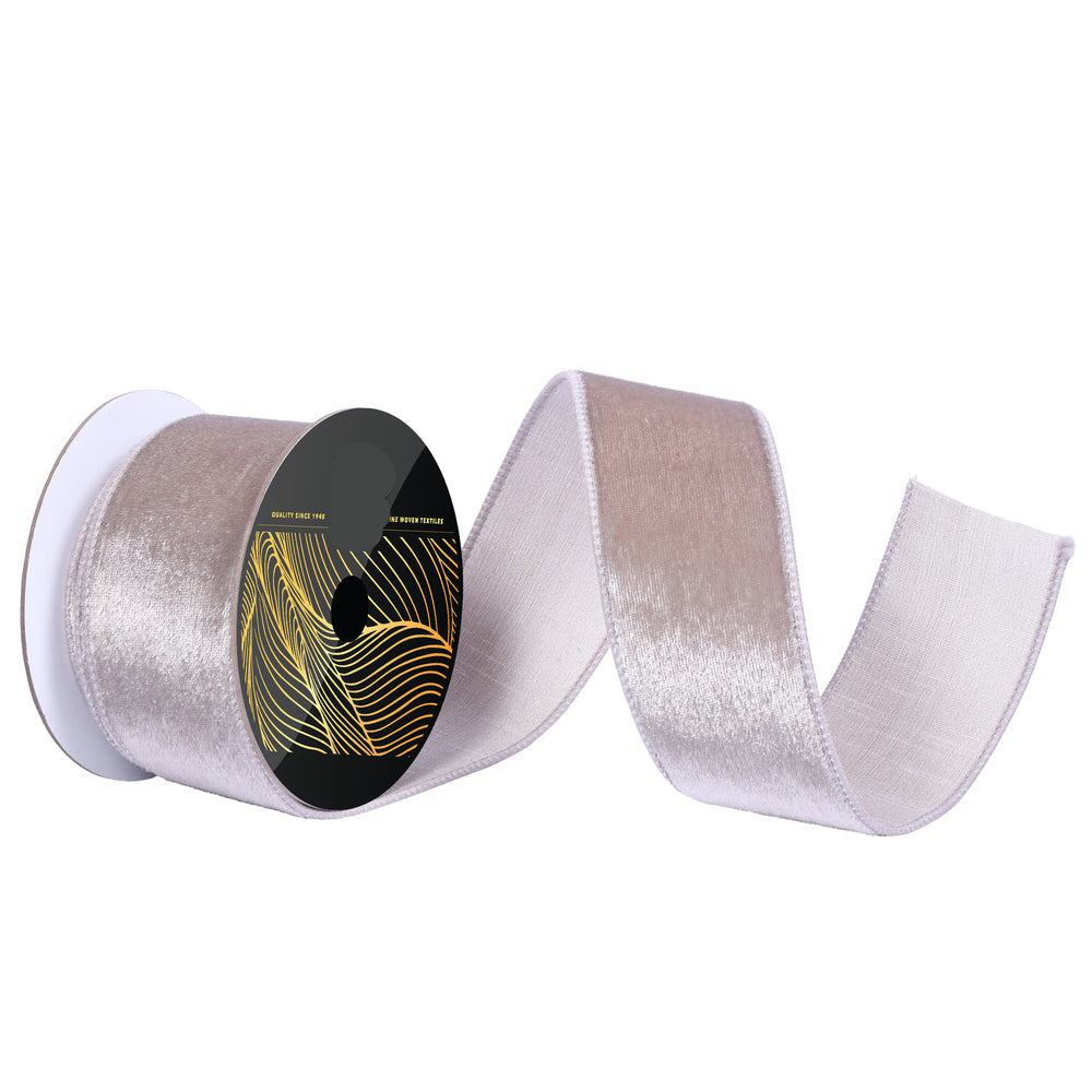2.5" Ribbon - Velvet Luster - 10 Yard Roll - Pewter 2.5"- 10 yard — view 1