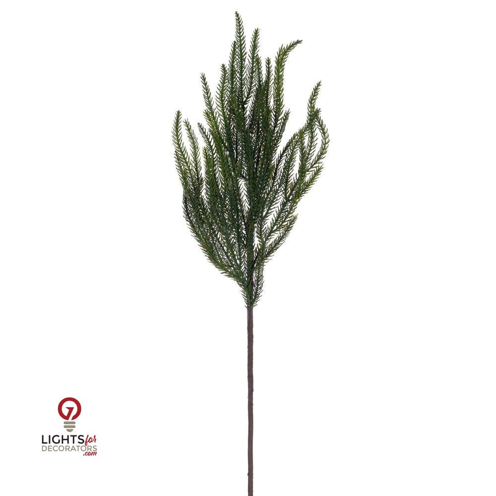 24.5" Green Norfolk Pine Spray - Set of 6