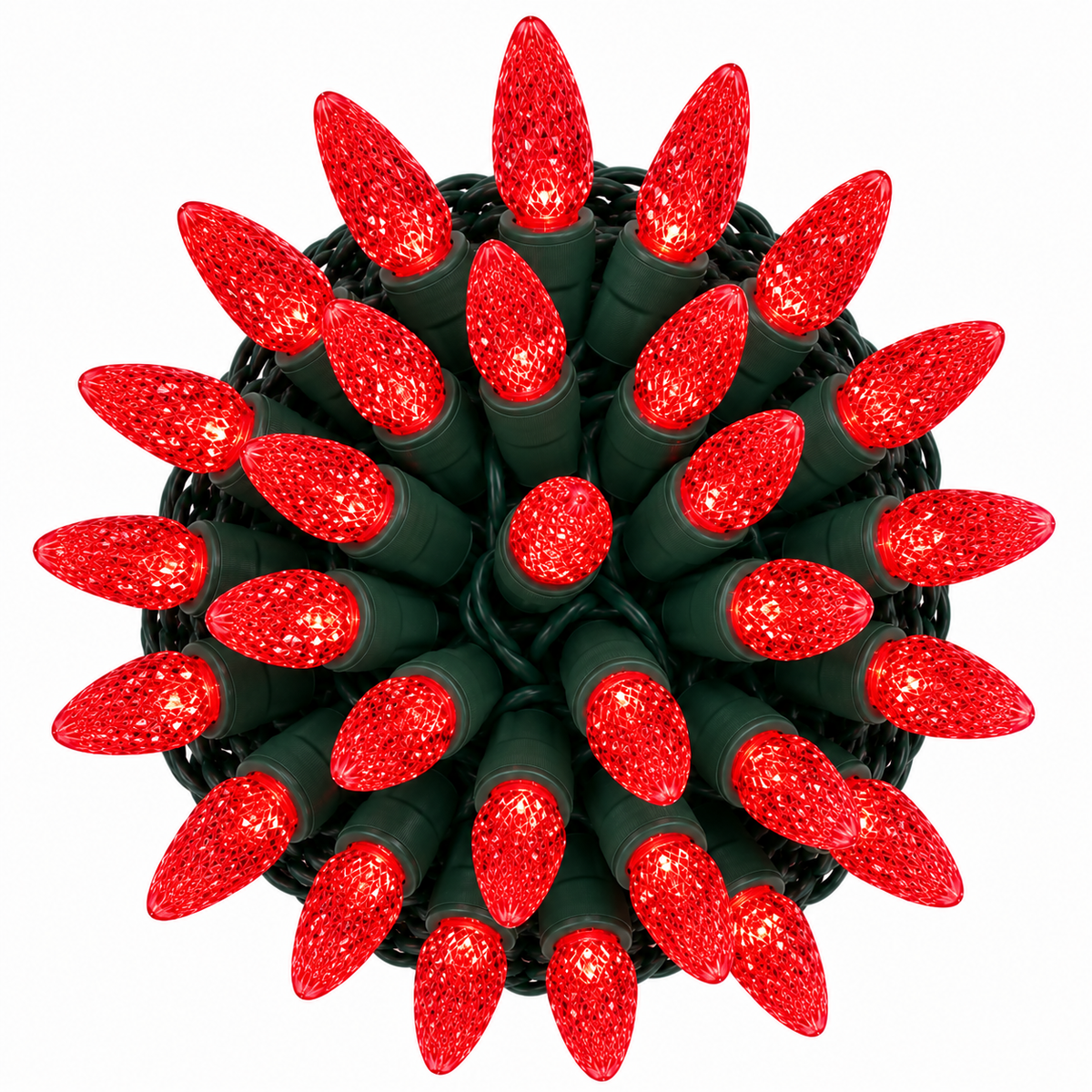 Red C6 LED Light Set - 100 Lights — view 1