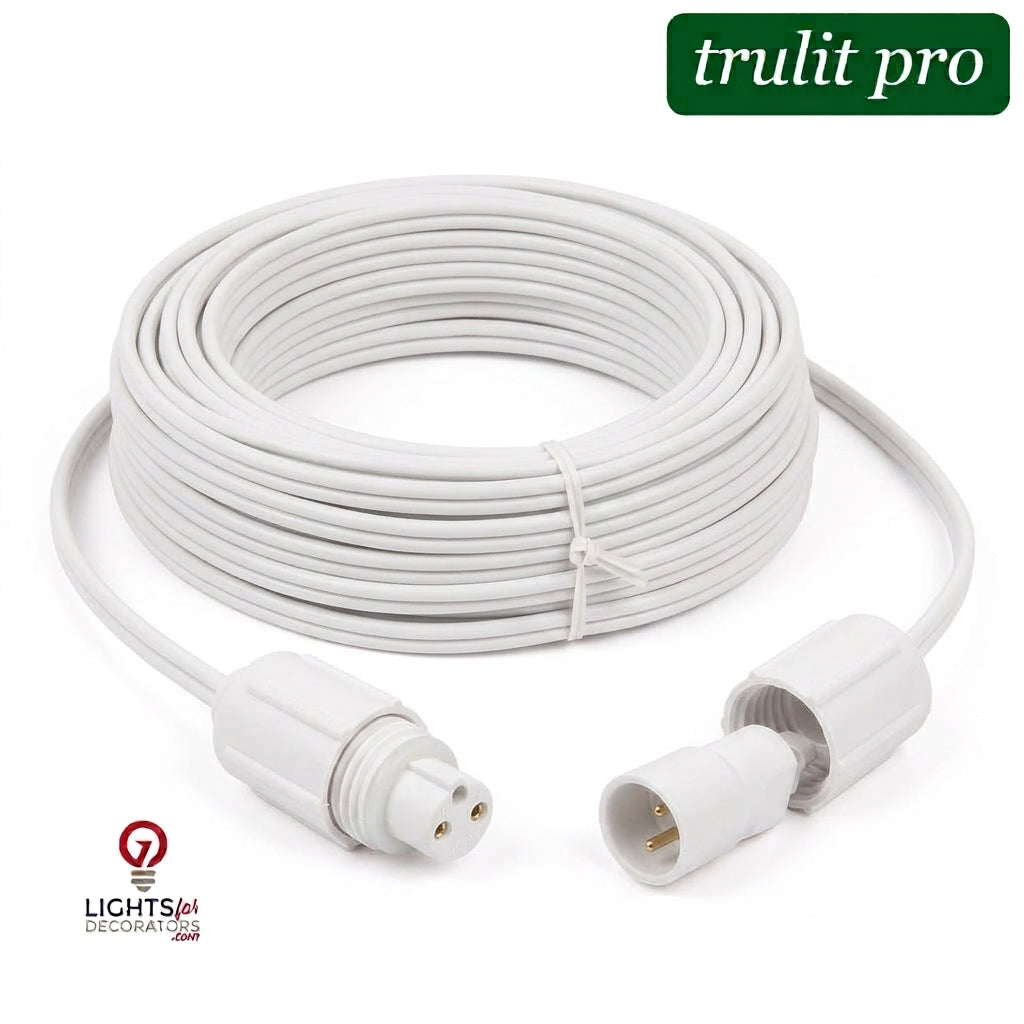50' White TruLit Pro Coaxial Extension — view 1