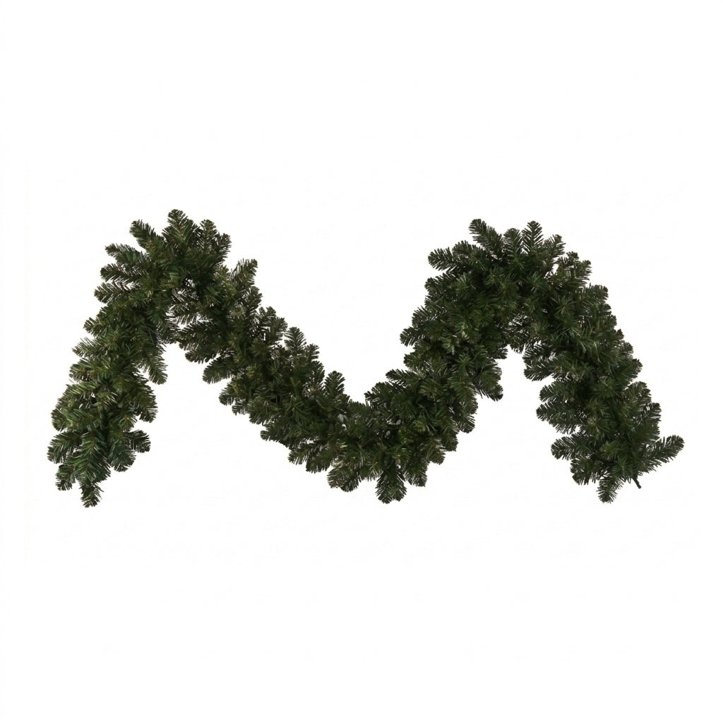 9' x 14" Unlit Deluxe Sequoia Fir Garland — view 1