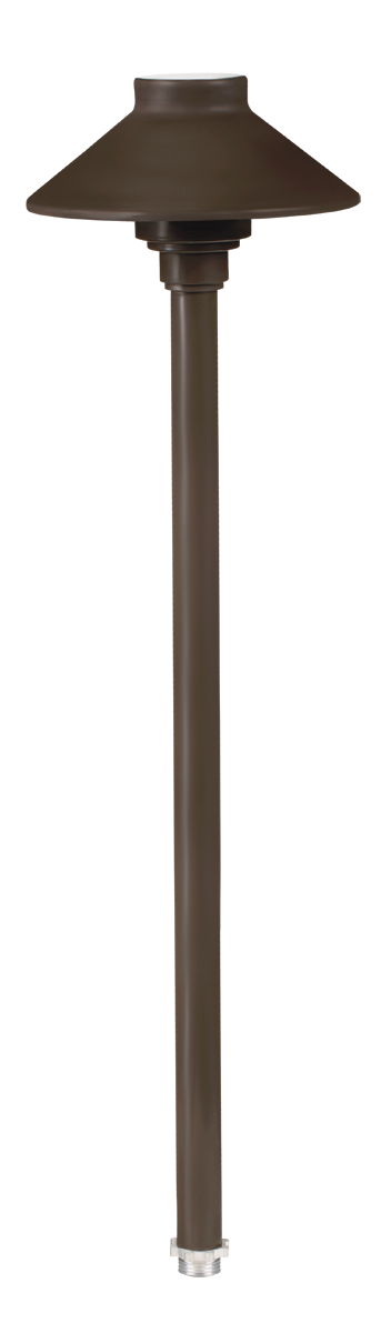 Aluminum Umbrella, 18" Stem, Bronze, No Lamp — view 1