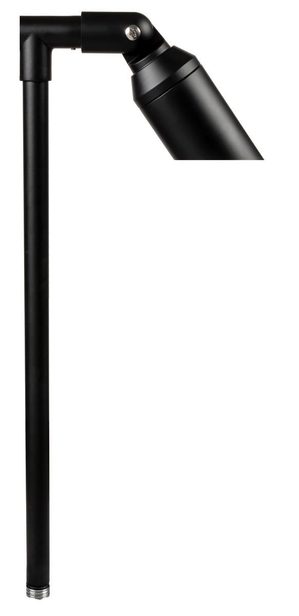 Aluminum Single Head, 24" Stem, Black, No Lamp — view 1