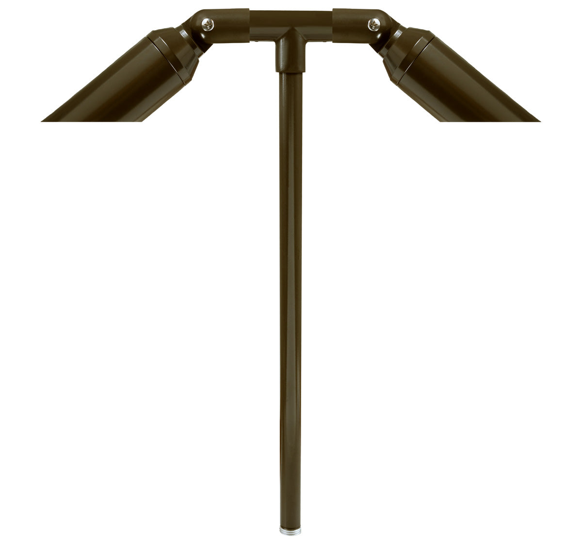 Aluminum Double Head, 24" Stem, Bronze, No Lamp — view 1