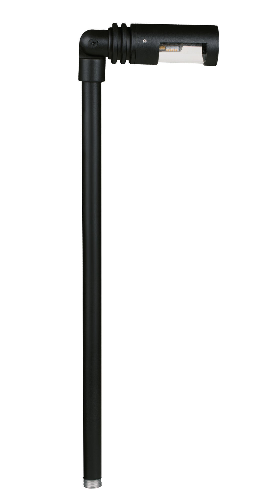 Aluminum Adjustable Single Head, 18" Stem, Black, No Lamp — view 1