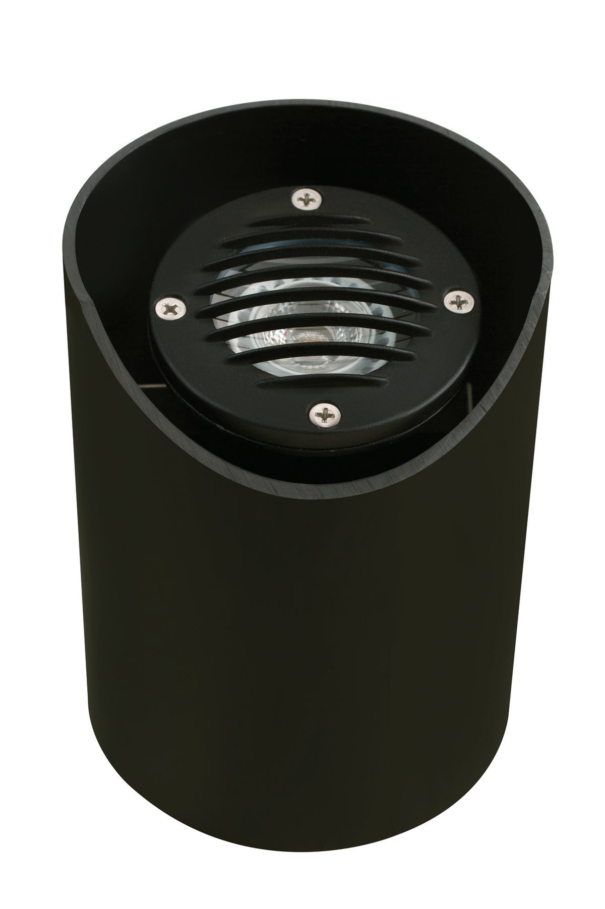 Aluminum Adjustable Louvered Well LIght, Black, No Lamp — view 1