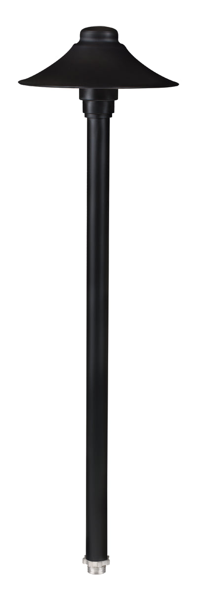 Aluminum Umbrella, 12" Stem, Black, No Lamp — view 1