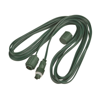 Coaxial Extension Cord - White Series - 12' Green Wire