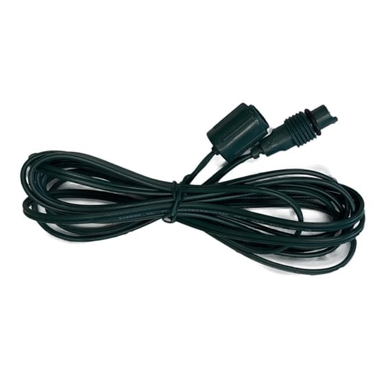 6' Coaxial Extension - Green  Wire - Black Series