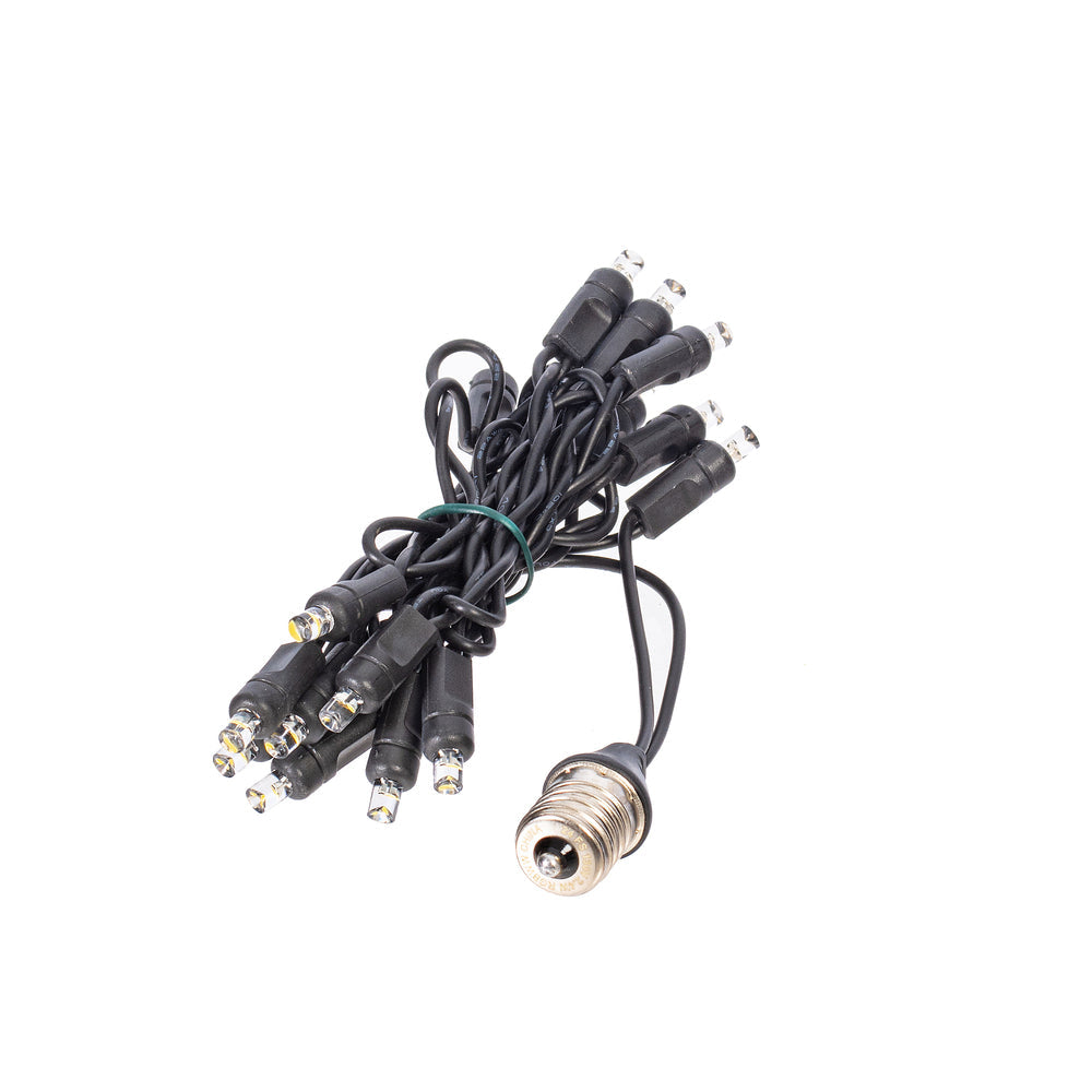 12' RGBWW Socket Drop Curtain Light - Black Wire 12' — view 1