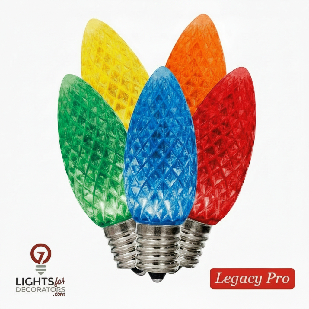 LED C9 SMD Bulb - MULTI-R/G/B/Y/O Multicolor- LegacyPro — view 1